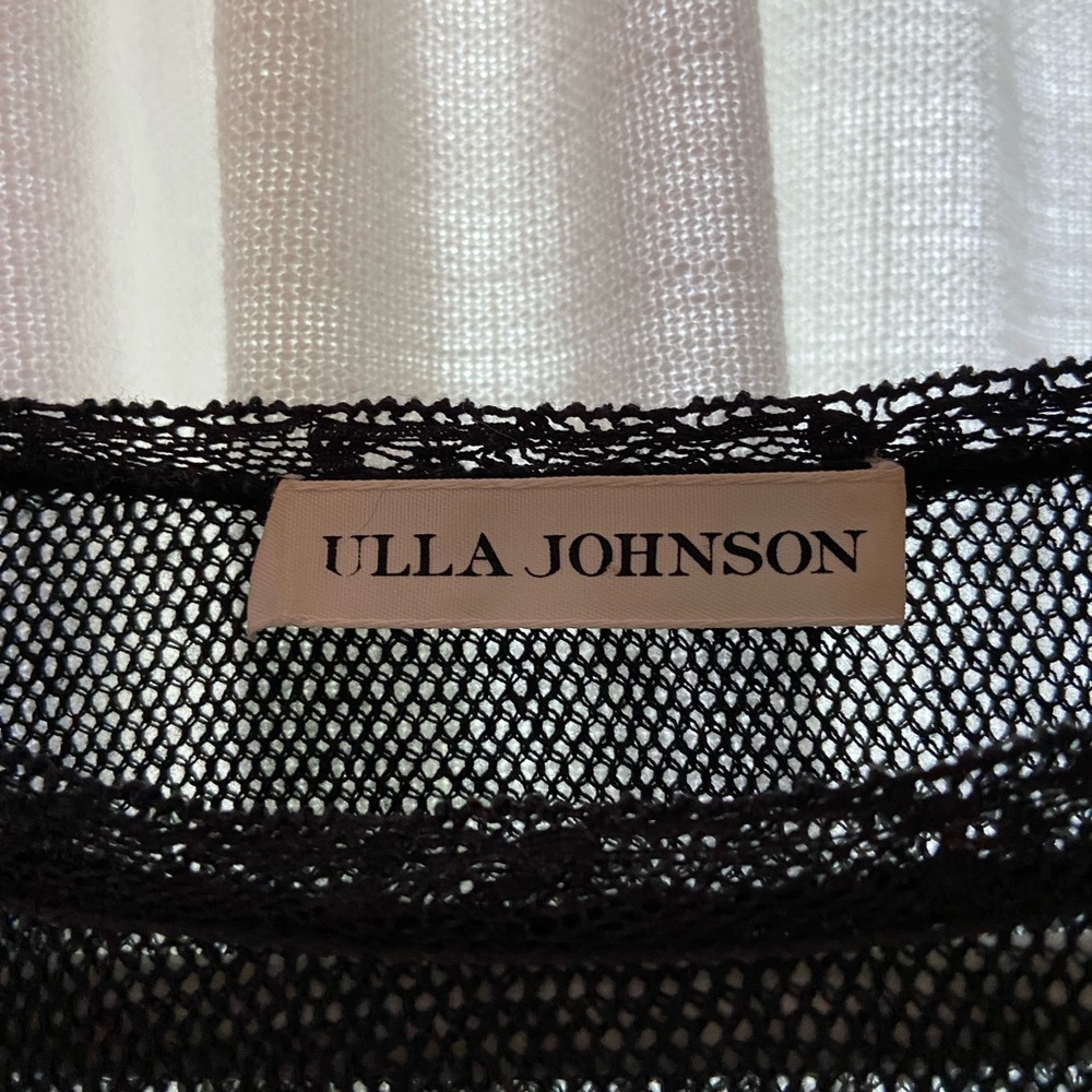 Ulla Johnson Lupe eyelet dress in Noir